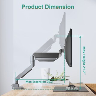 Foto 3 | Soporte de Escritorio Wali Gsmu001 para Monitores de 17 a 35 Pulgadas - Venta Internacional