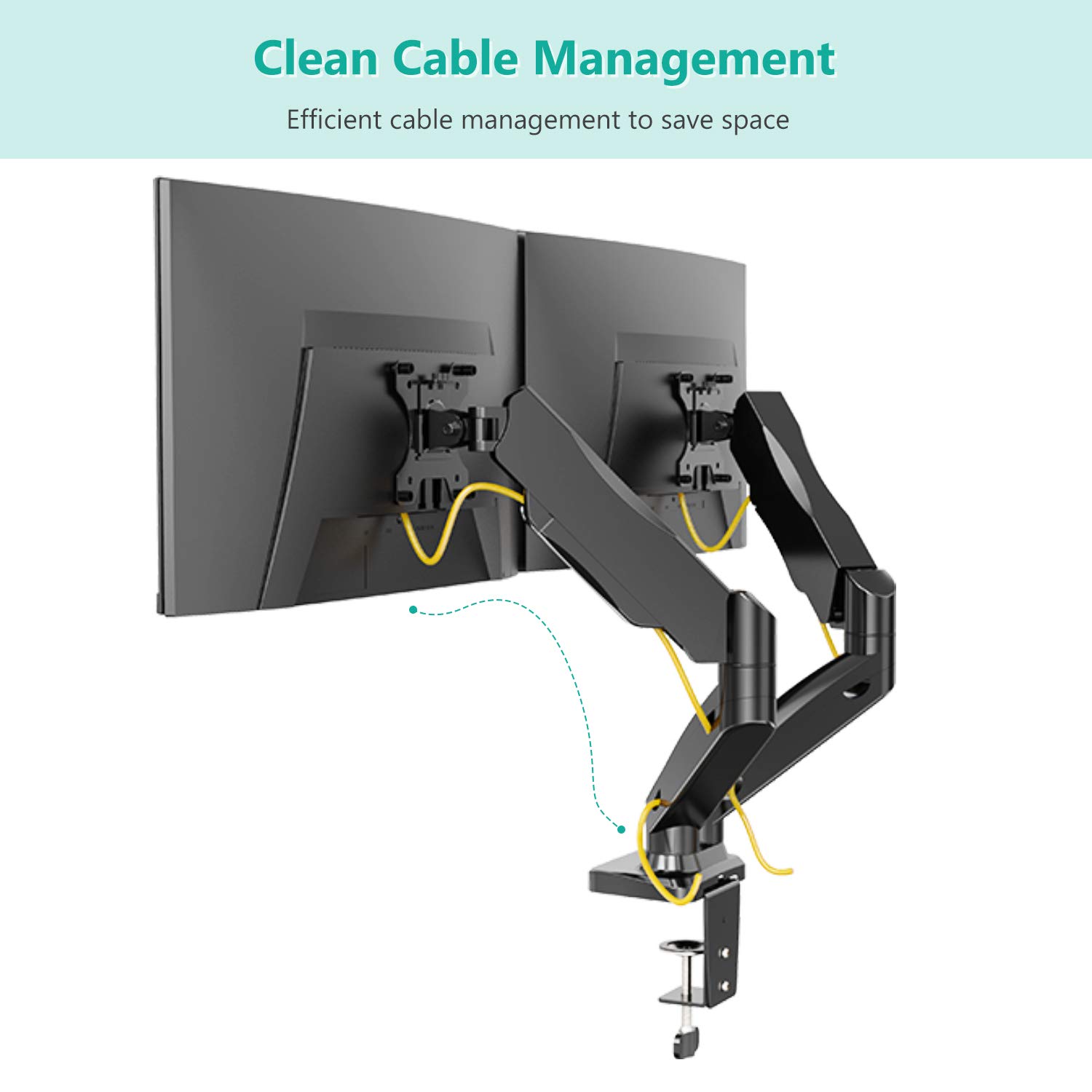 Foto 7 | Soporte Wali Gsmp002 para 2 Monitores de Hasta 32 " - Venta Internacional