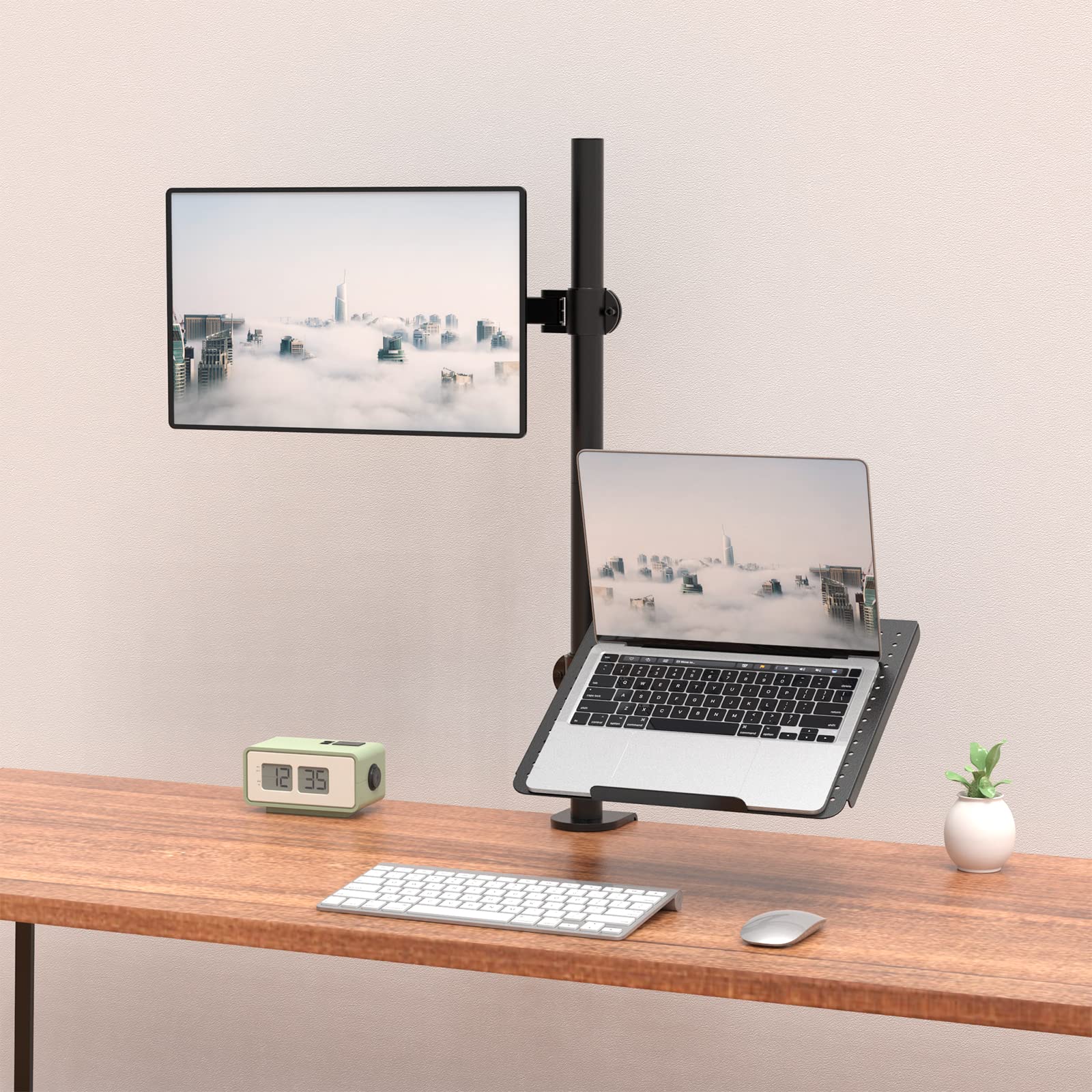 Foto 3 pulgar | Soporte para Ordenador Portátil y Monitor Wali M001xllp Negro - Venta Internacional