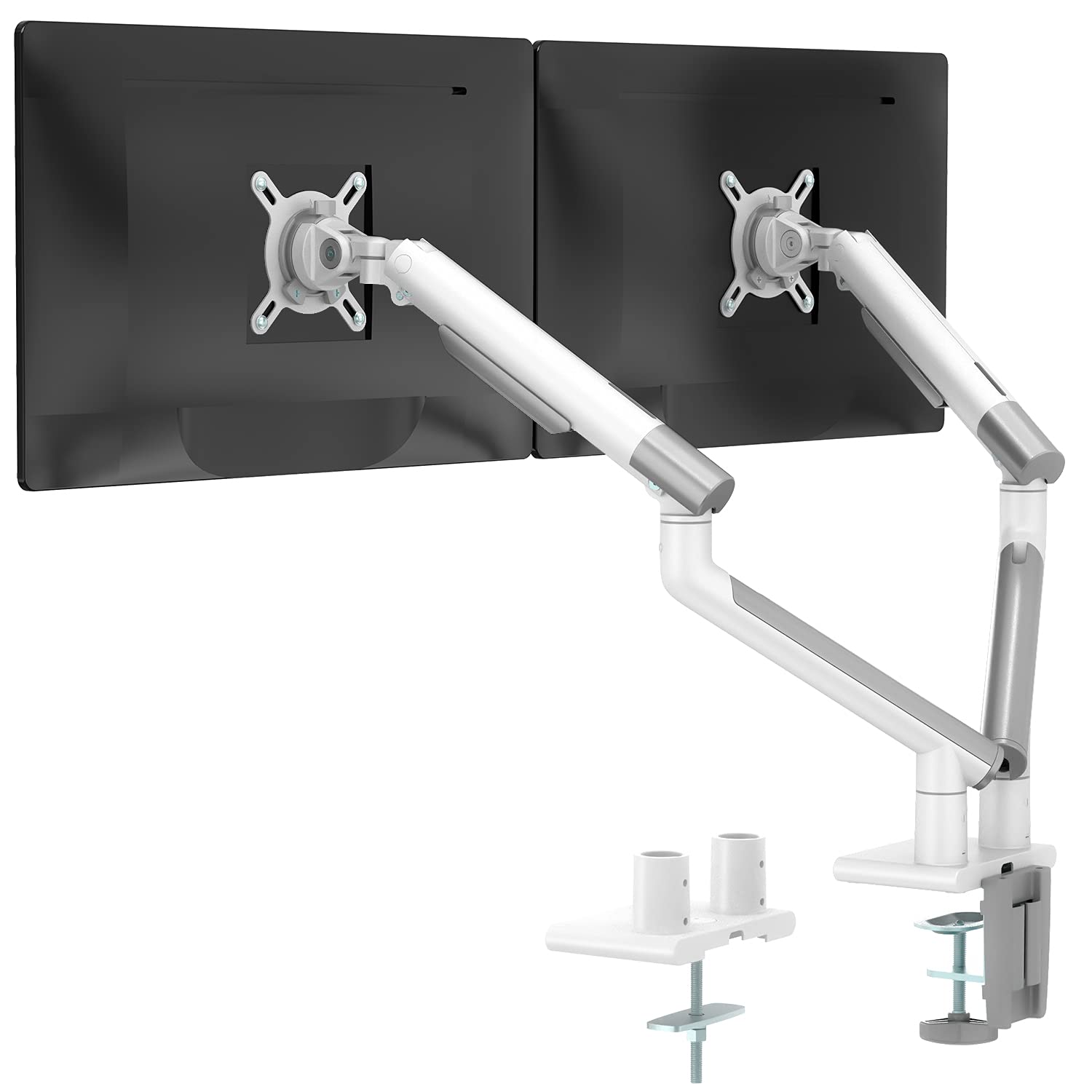 Soporte Doble Wali Mati002-w Blanco para 2 Monitores - Venta Internacional