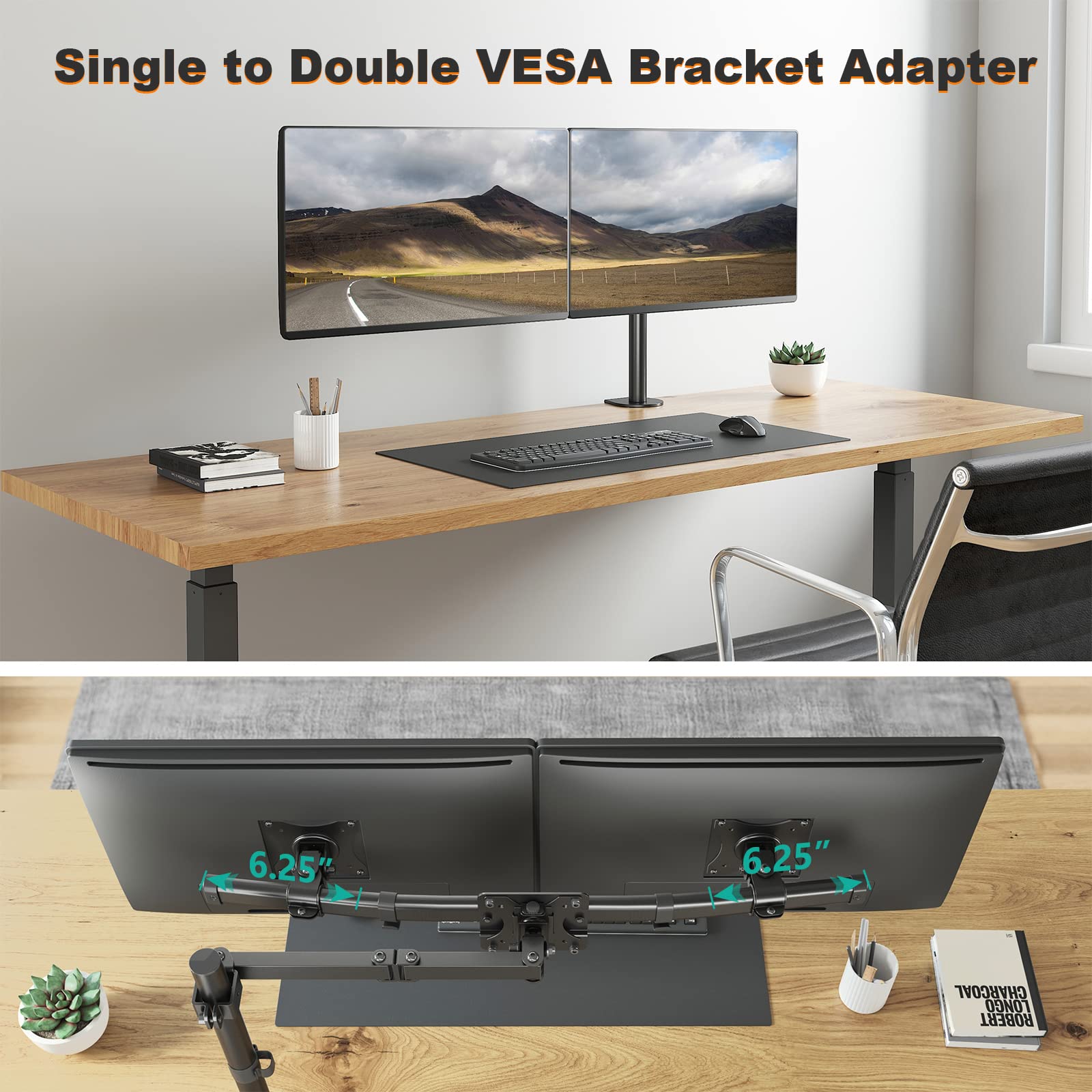 Foto 7 pulgar | Soporte de Pared Wali 012arm para dos Monitores de 27 " - Venta Internacional