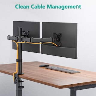 Foto 5 | Soporte de Escritorio para dos Monitores Wali M002 para 2 Monitores de Hasta 27 " - Venta Internacional