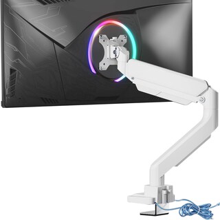 Foto 1 | Soporte de Pantalla de Escritorio Wali GSMU001-W Blanco para Monitor de 17'' a 35'' - Venta Internacional