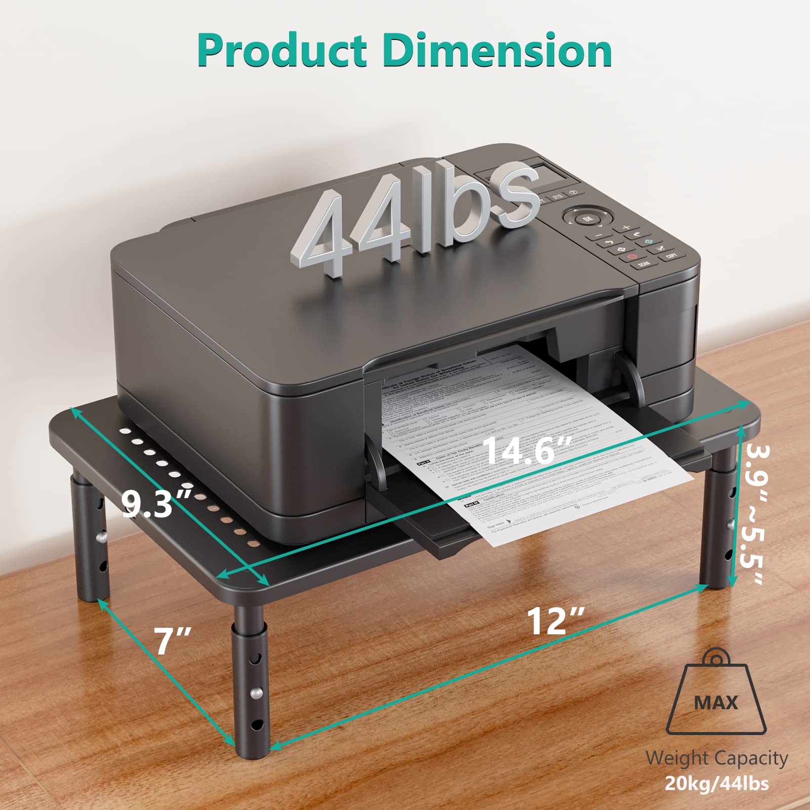 Foto 4 pulgar | Elevadores de Monitor Wali 2 Piezas Negros - Venta Internacional