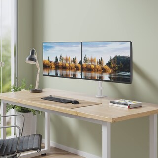Foto 2 | Soporte para Dos Monitores Wali GSDM002W para 2 Monitores de Hasta 32'' - Venta Internacional