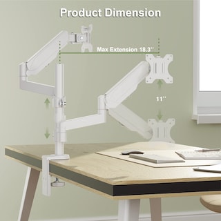 Foto 4 | Soporte para Dos Monitores Wali GSDM002W para 2 Monitores de Hasta 32'' - Venta Internacional