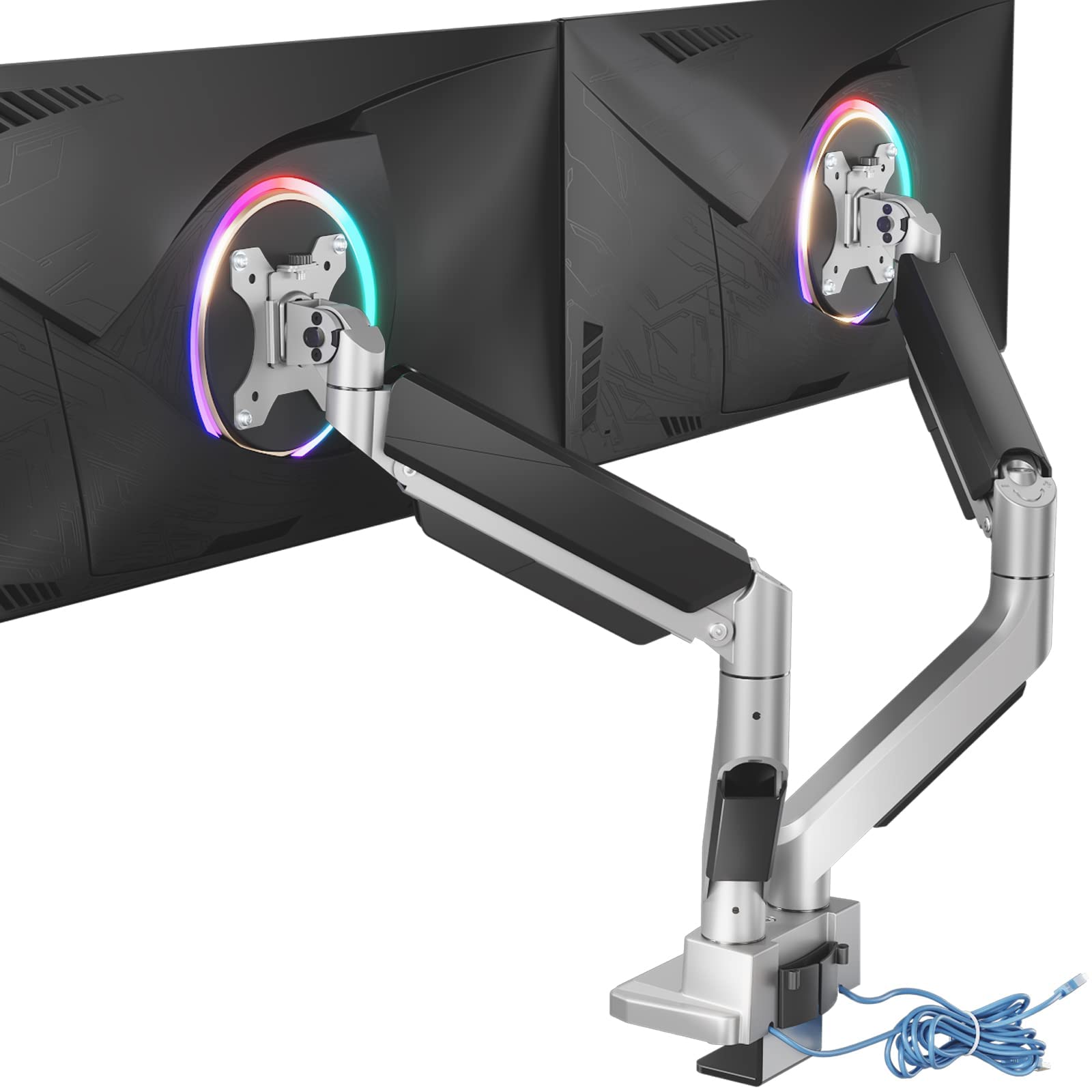 Foto 2 pulgar | Soporte para Doble Monitor con Brazo Wali GSMU002 para 2 X 35'' - Venta Internacional