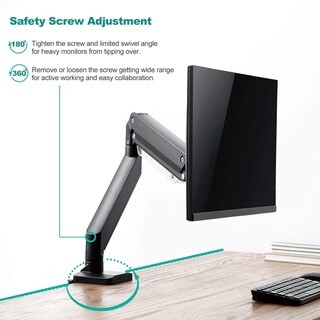 Foto 5 | Soporte de Pantalla de Escritorio con Resorte de Gas Wali para Monitor Ultrawide de 35'' - Venta Internacional