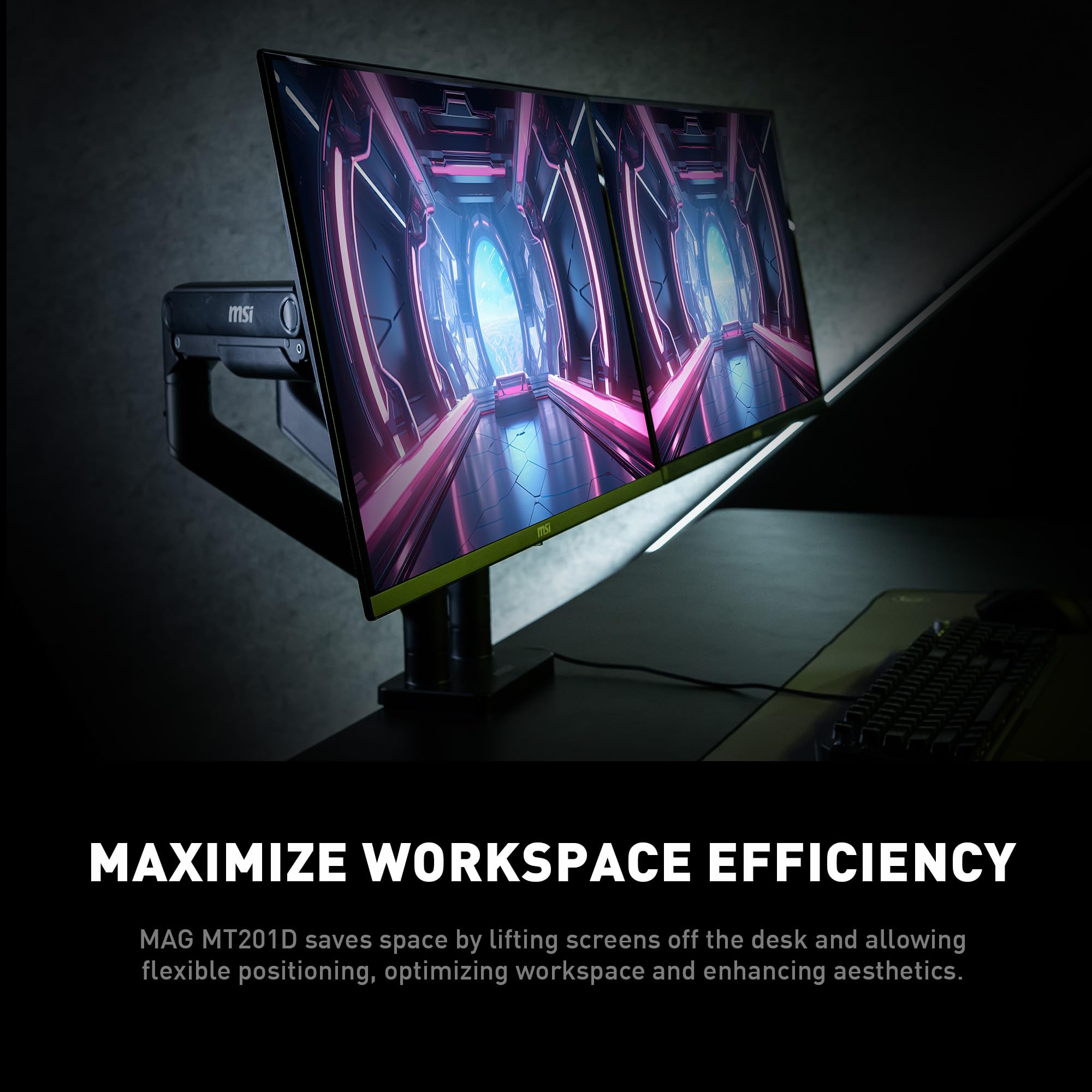 Foto 4 pulgar | Soporte para Monitor Msi Mag Mt201 Premium Heavy Duty Negro - Venta Internacional