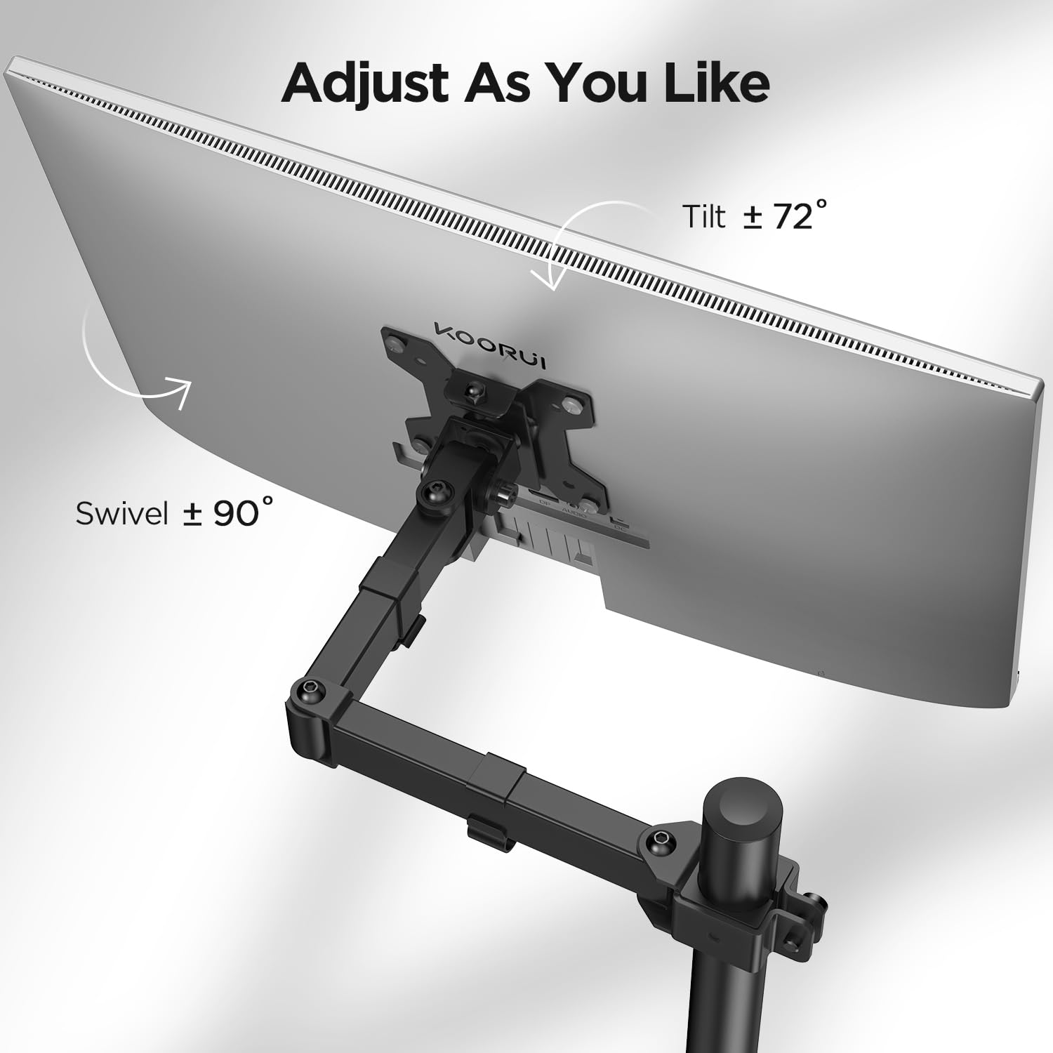 Foto 4 pulgar | Soporte de Escritorio Koorui para Pantalla de 13 a 27 Pulgadas y hasta 10 kg - Venta Internacional