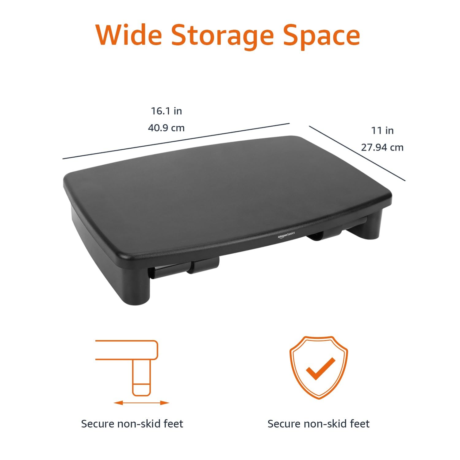 Foto 4 | Soporte de Escritorio Ajustable para Monitor Amazon Basics Negro - Venta Internacional