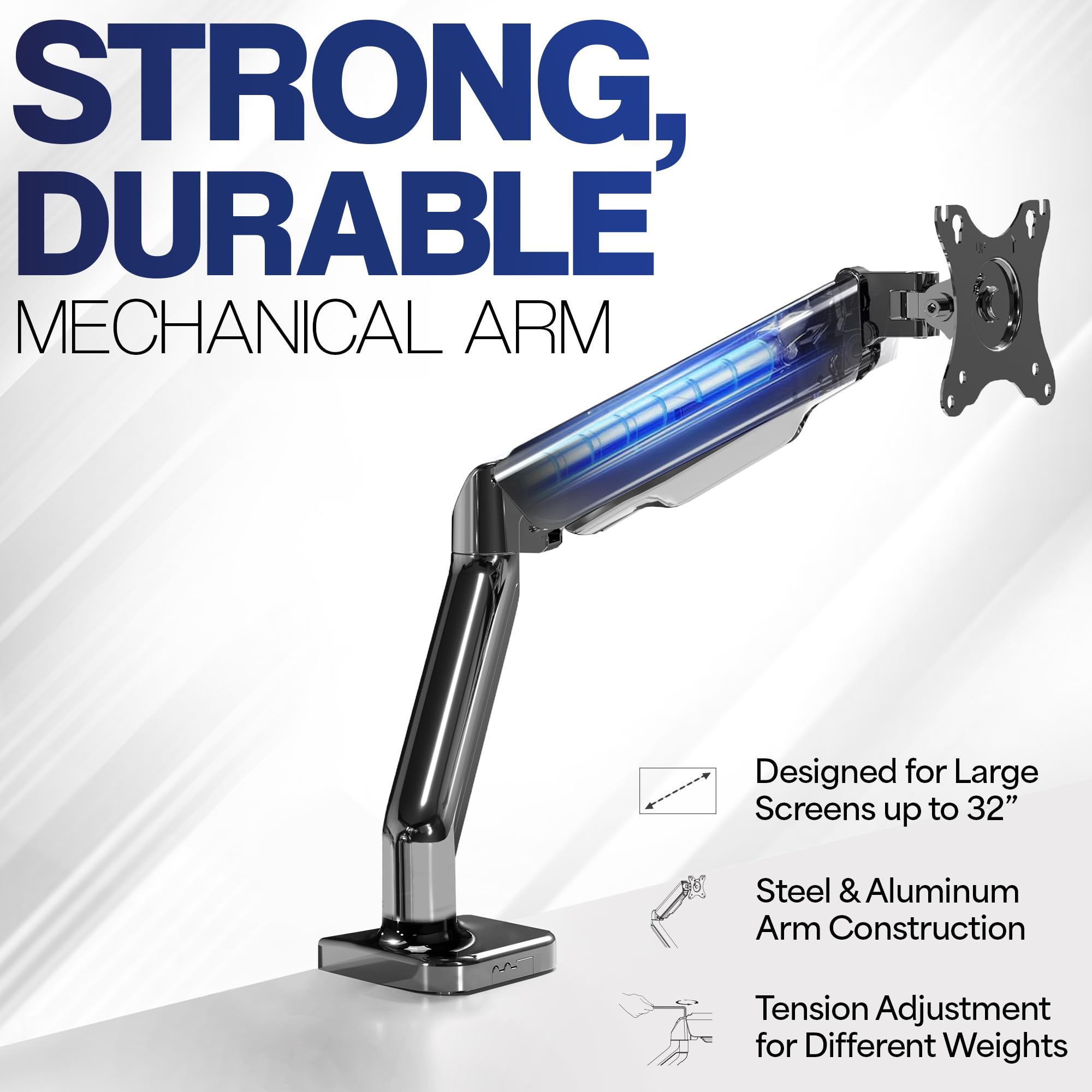 Foto 4 pulgar | Soporte de Escritorio para Monitor Vivo Stand-v001o Para 17 a 32" - Venta Internacional