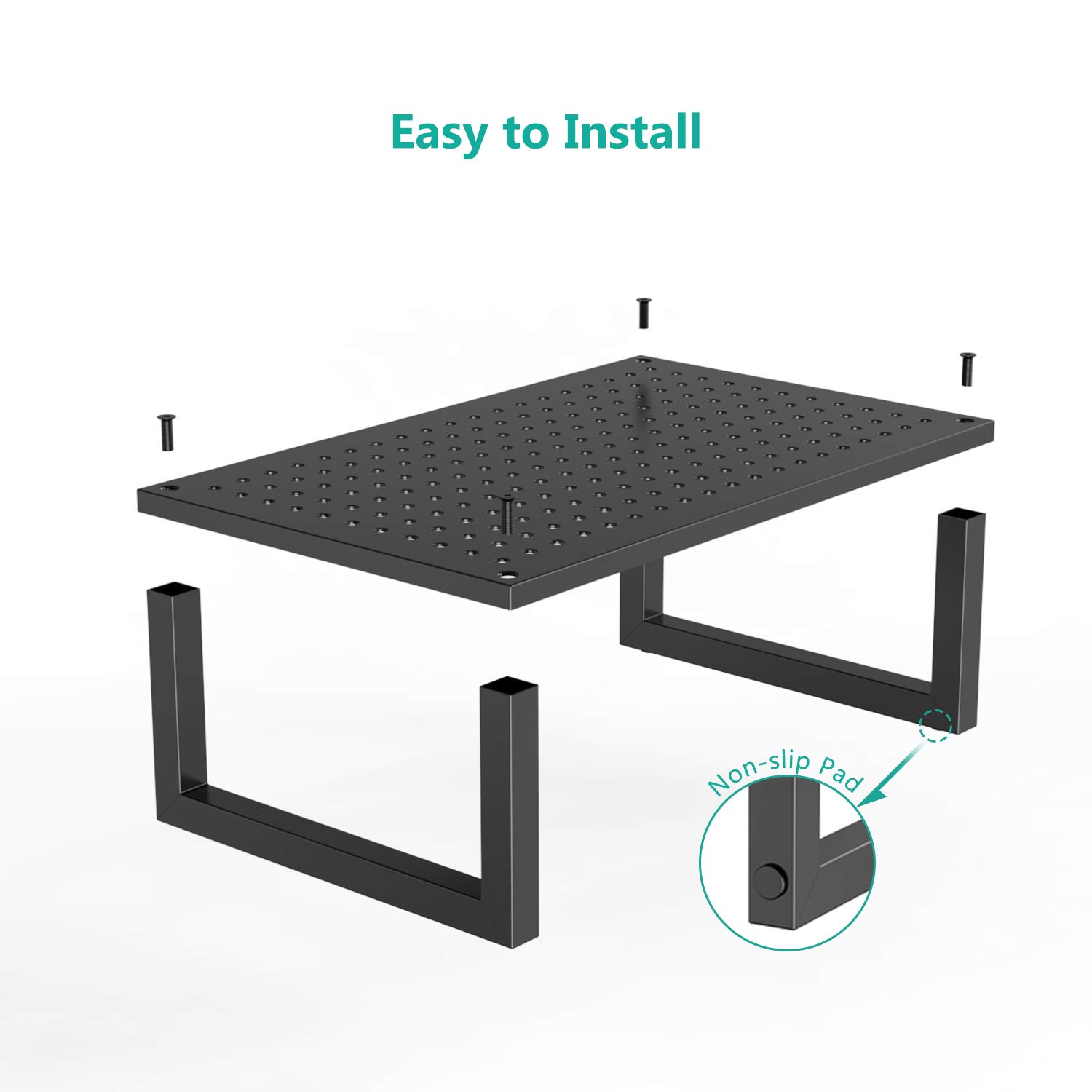 Foto 5 pulgar | Soporte para Monitor Wali Stt004 con Plataforma Metálica Ventilada - Venta Internacional