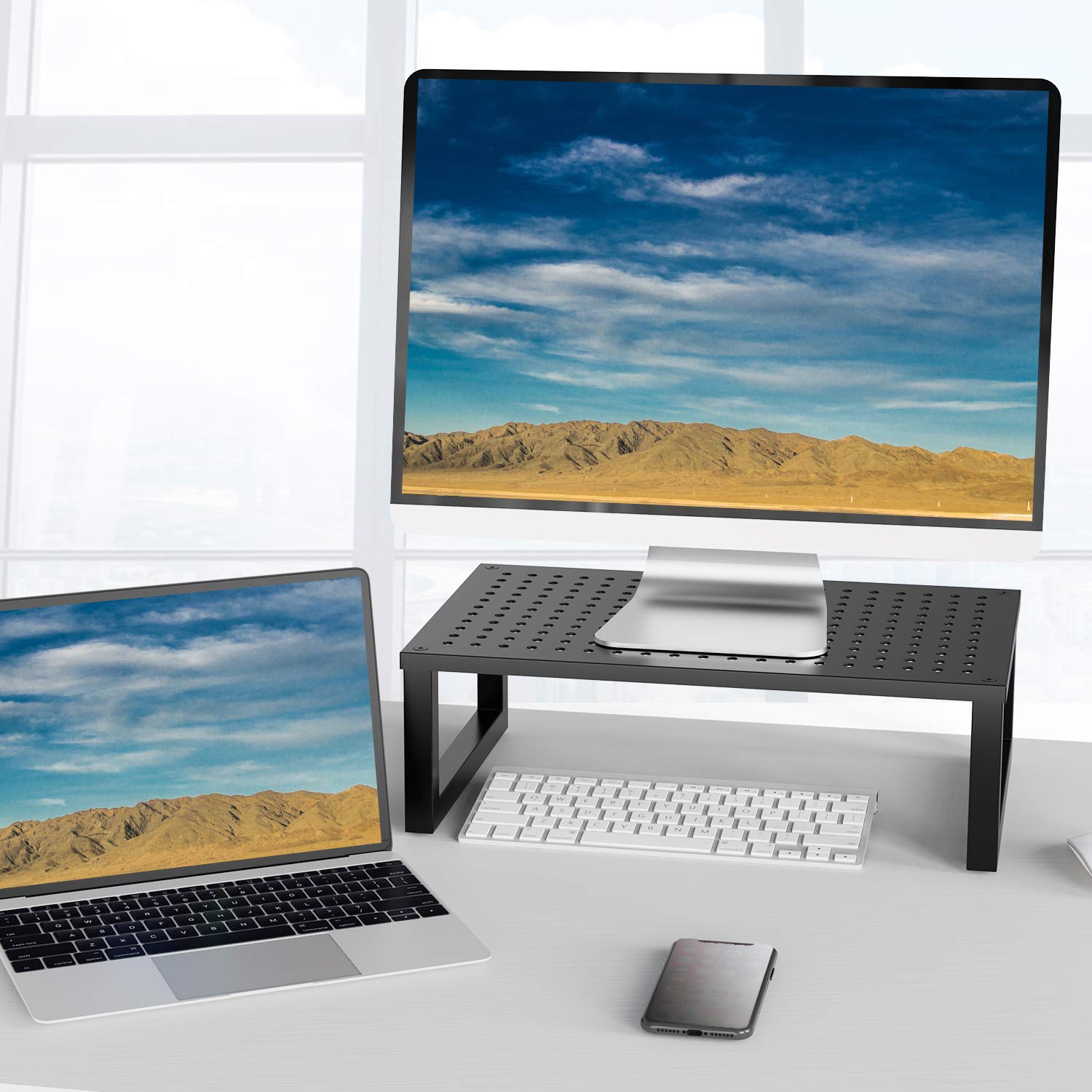 Foto 7 pulgar | Soporte para Monitor Wali Stt004 con Plataforma Metálica Ventilada - Venta Internacional