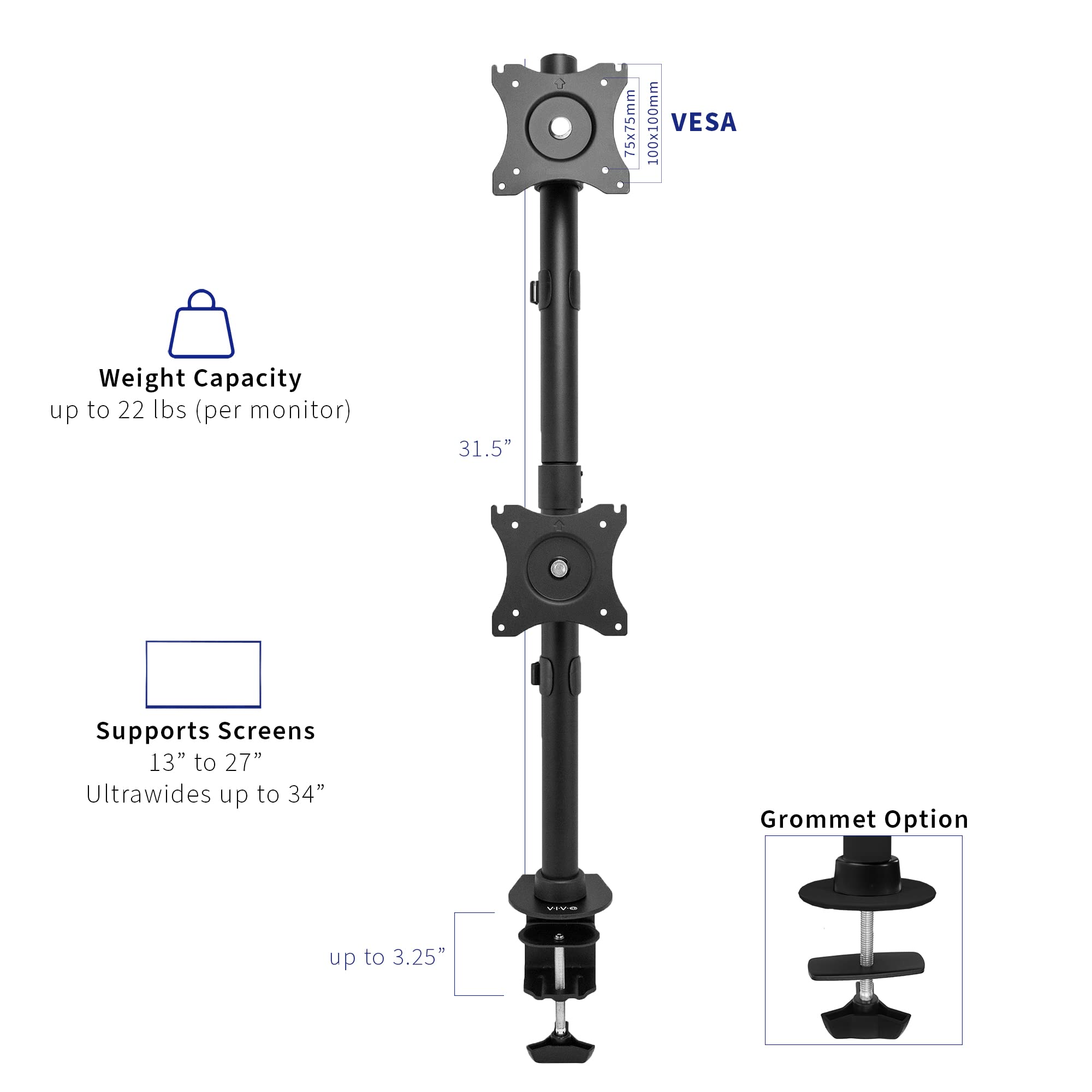 Foto 3 | Soporte de Pared Vivo para Pantalla de 34"-Venta Internacional