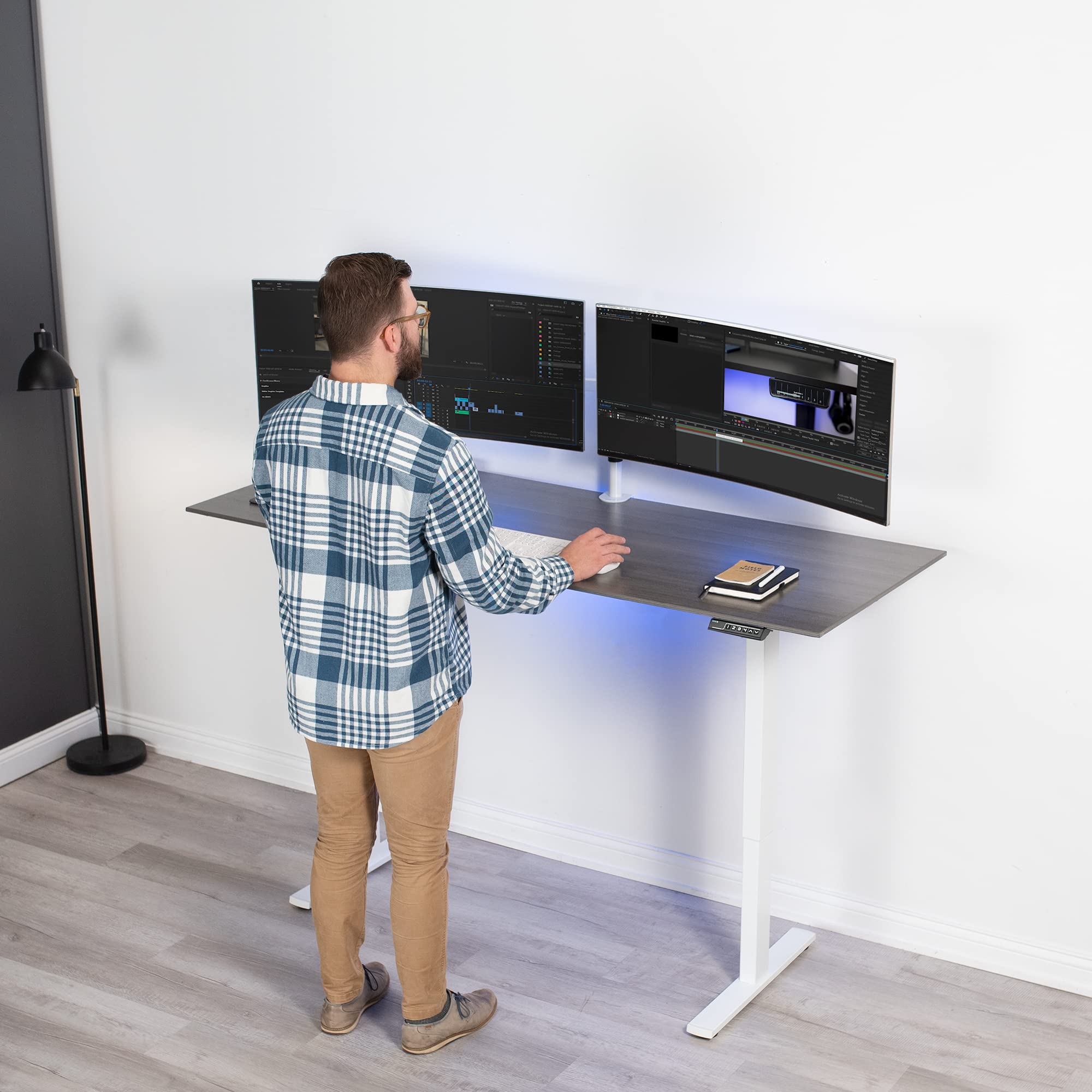 Foto 7 | Soporte de Escritorio Vivo Stand-ts38cw para Pantallas de 27 a 38 " - Venta Internacional