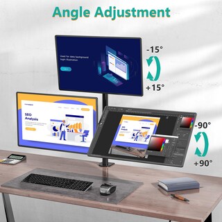 Foto 4 | Soporte de Escritorio Wali para Monitor Triple-Venta Internacional