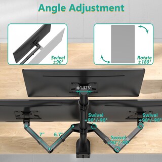Foto 5 | Soporte de Escritorio Wali para Monitor Triple-Venta Internacional