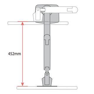 Foto 6 | Soporte De Escritorio Monitor Arm Ergotron Mxv Vesa Para Monitores De 34 Pulgadas - Venta Internacional.