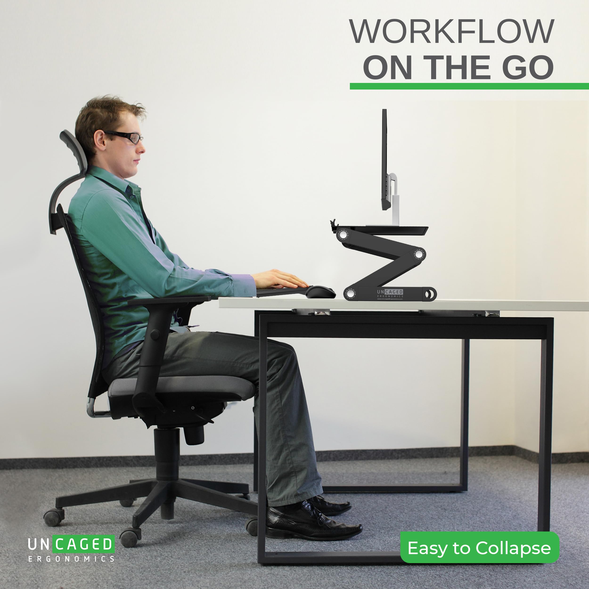 Foto 8 pulgar | Soporte para Monitor Uncaged Ergonomía Workez - Venta Internacional