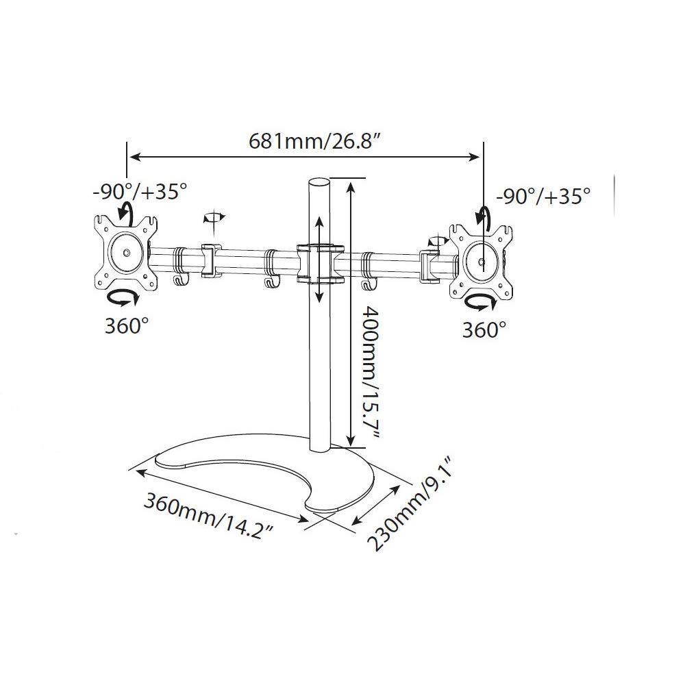 Foto 6 pulgar | Soporte para Monitor Axxis de 8 kg-Venta Internacional