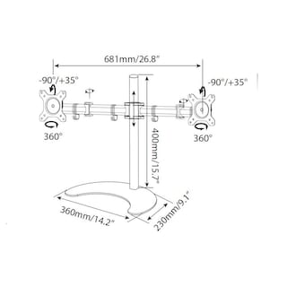 Foto 5 | Soporte para Monitor Axxis de 8 kg-Venta Internacional