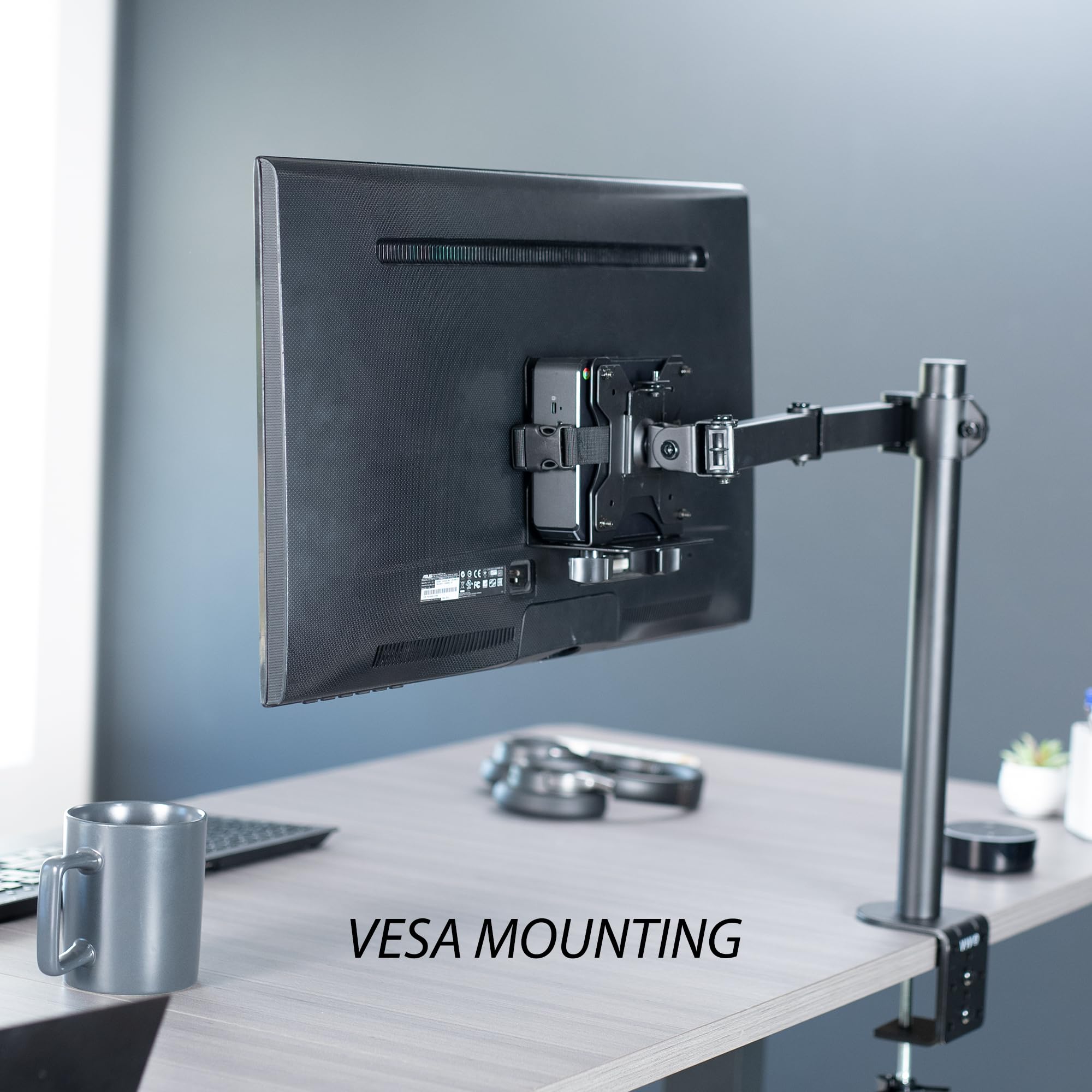 Foto 3 | Soporte De Miniordenador Vivo Mount-pc05c Para Thin Client Negro - Venta Internacional.