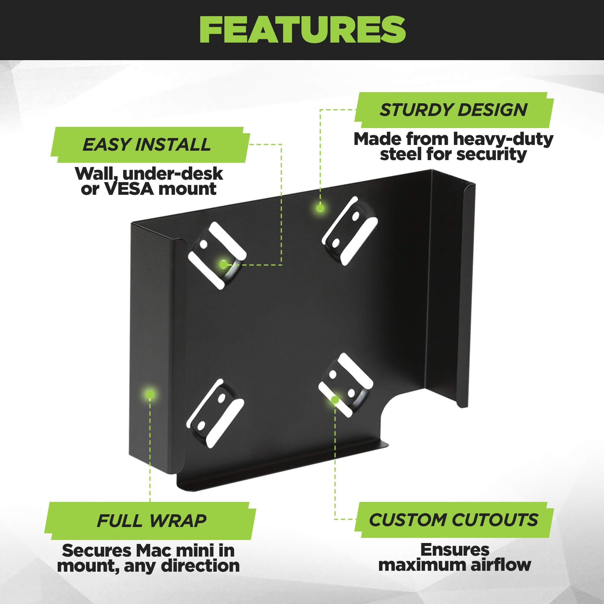 Foto 5 pulgar | Soporte De Pared Hideit Mounts Miniu Para Mac Mini M1 - Venta Internacional.