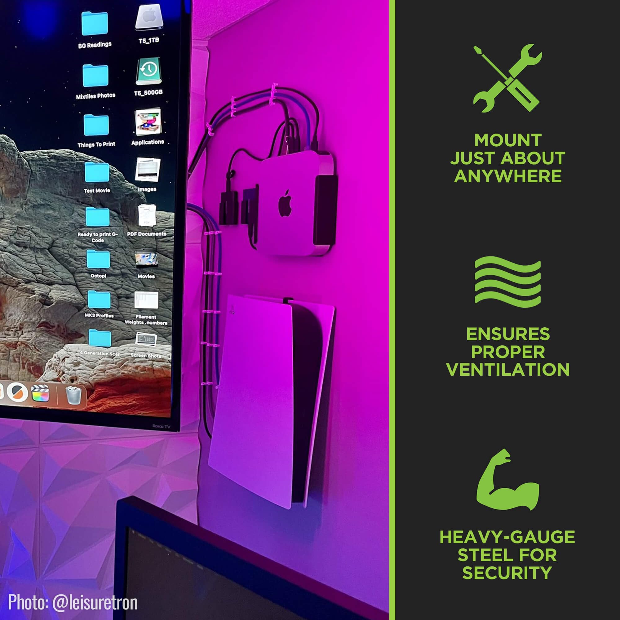 Foto 6 pulgar | Soporte De Pared Hideit Mounts Miniu Para Mac Mini M1 - Venta Internacional.