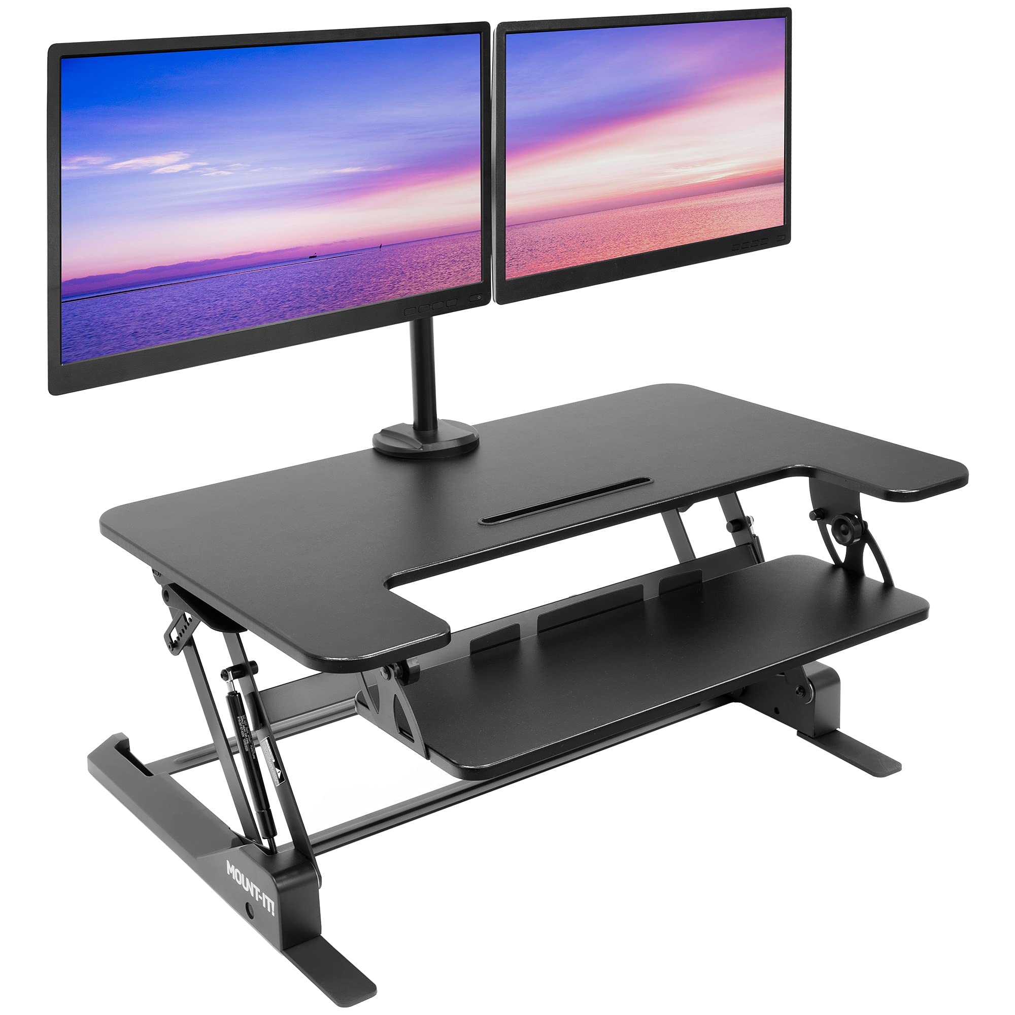 Escritorio Mount-It! para Monitor Doble-Venta Internacional