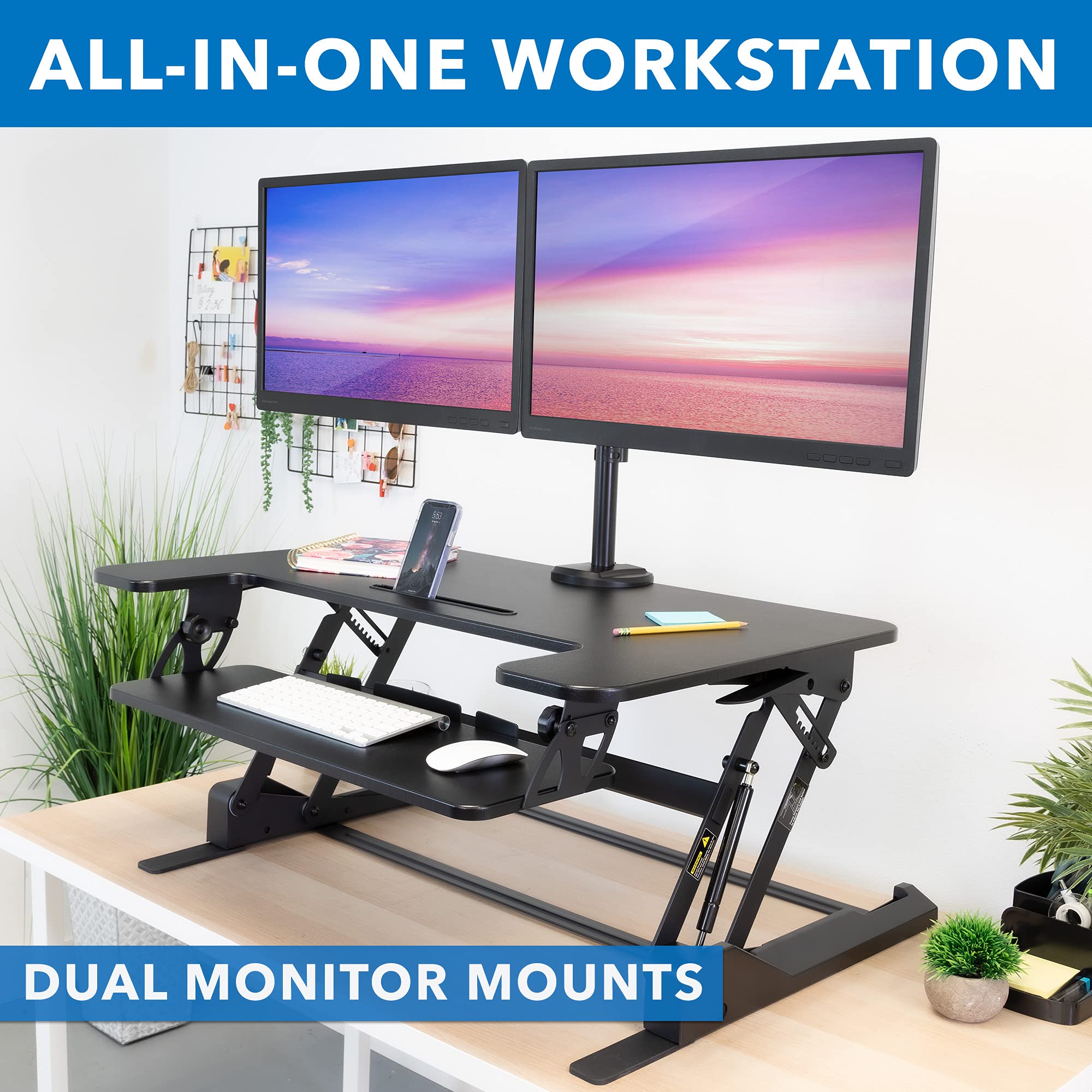 Foto 5 pulgar | Escritorio Mount-It! para Monitor Doble-Venta Internacional