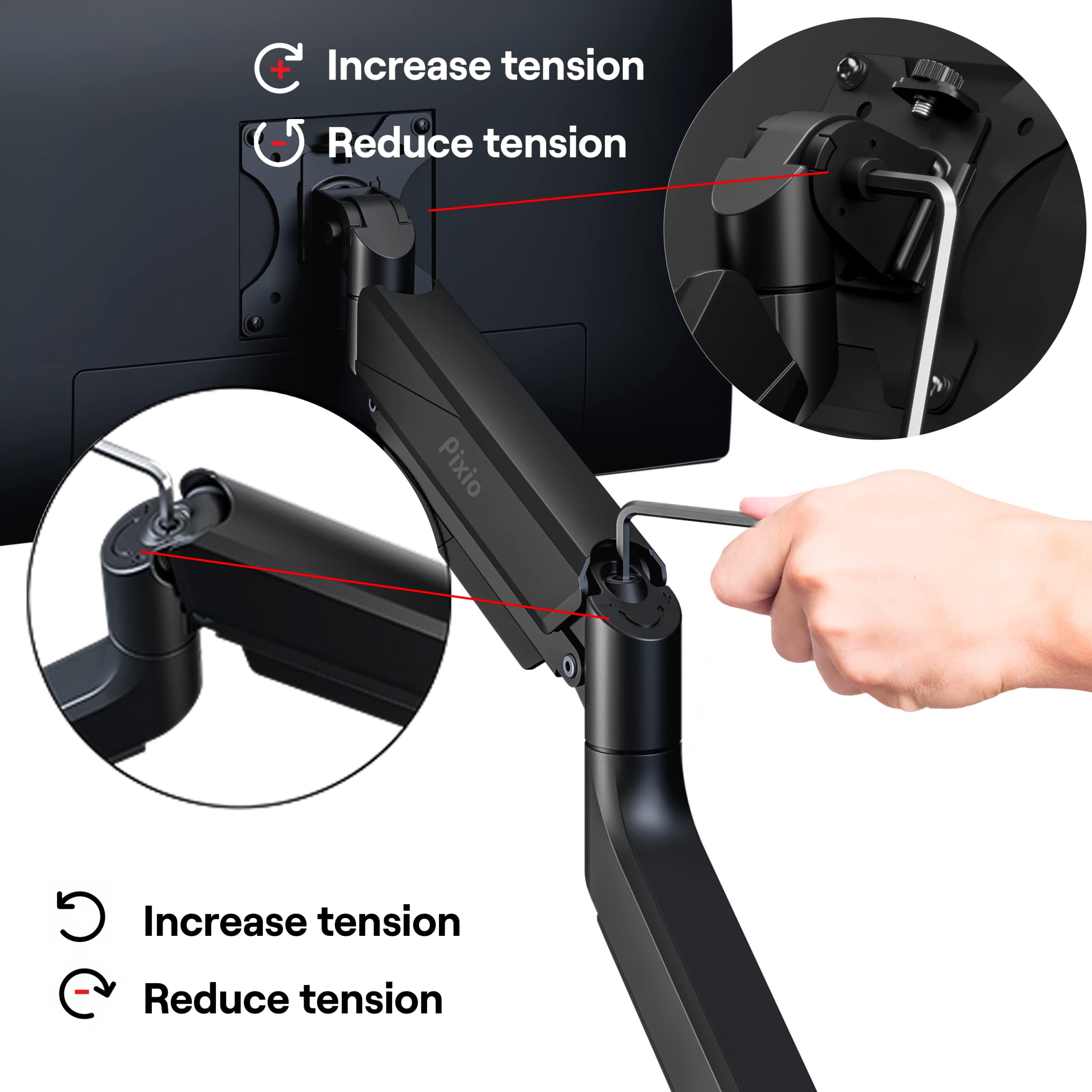 Foto 8 pulgar | Soporte de Escritorio para Monitor Pixio PS2S Ultrawide 49 Pulgadas - Venta Internacional