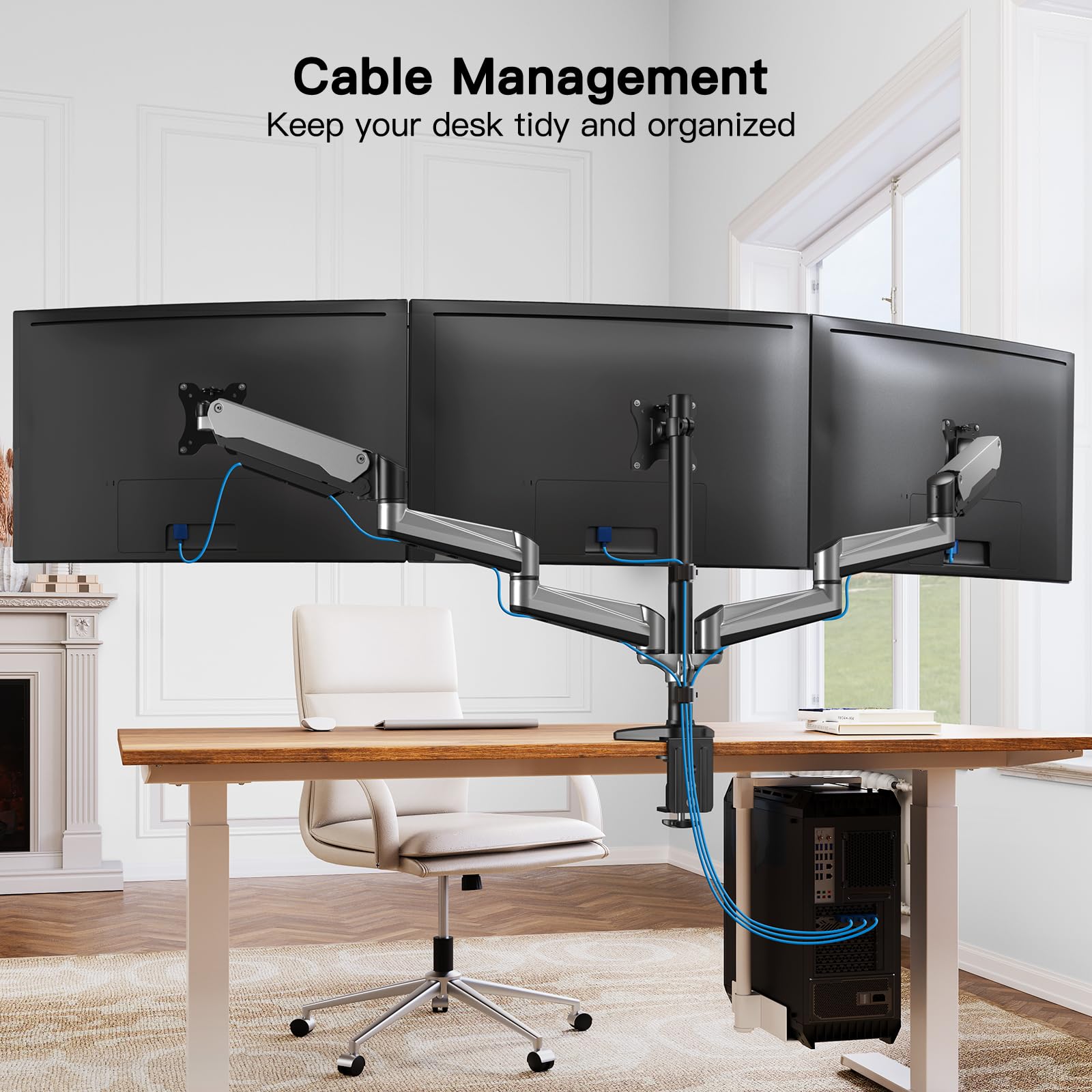 Foto 8 pulgar | Soporte Triple para Monitor Huanuo Full Motion para Pantallas de 17 a 32 Pulgadas - Venta Internacional