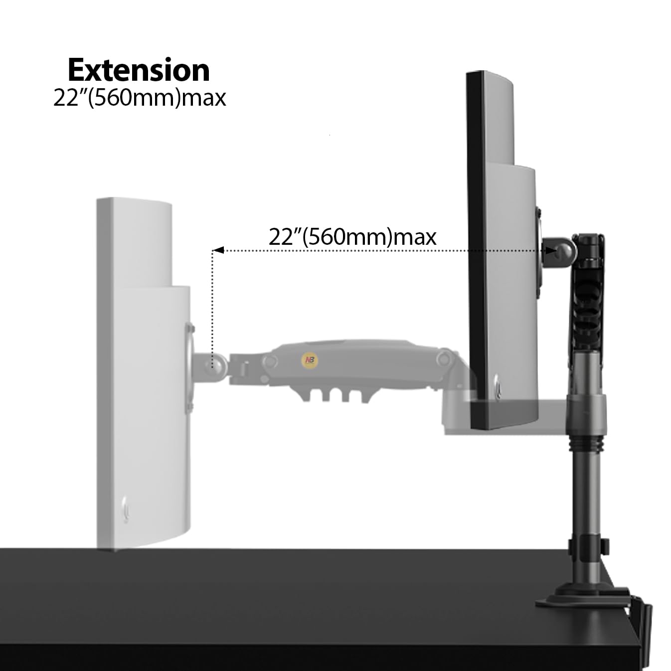 Foto 4 | Soporte para Monitor Nb North Bayou de 17 a 30 pulgadas-Venta Internacional