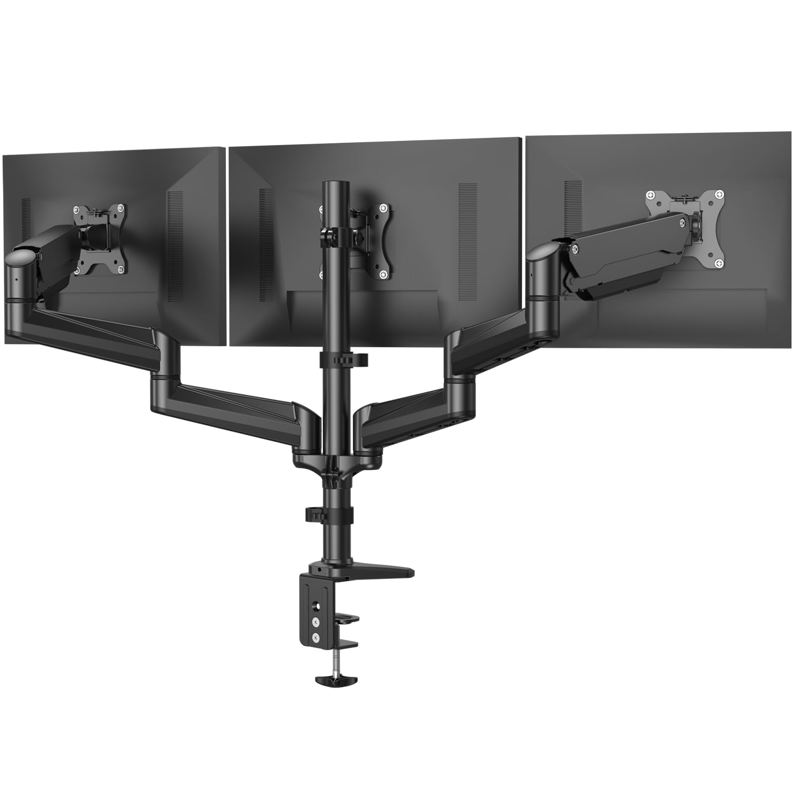 Foto 2 pulgar | Soporte de Triple Monitor Huanuo para Pantallas de 17 a 32 Pulgadas con Resortes de Gas - Venta Internacional