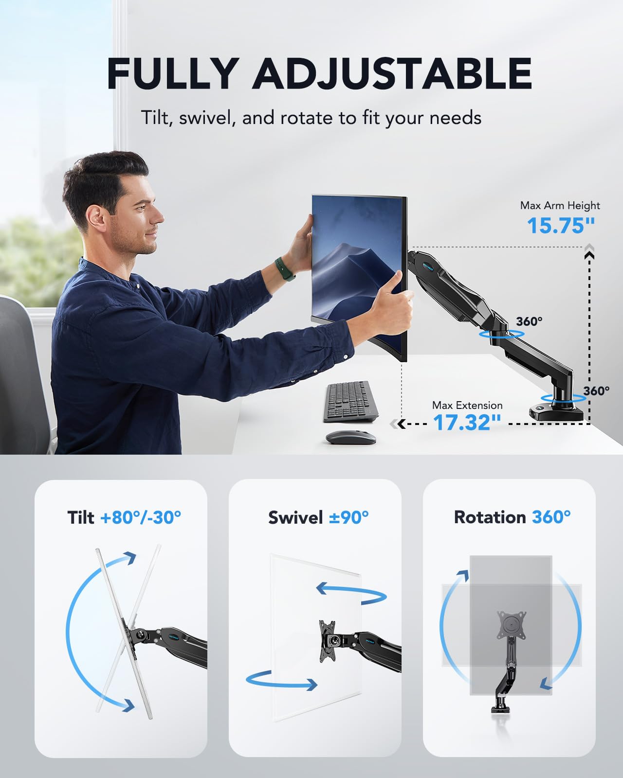 Foto 4 pulgar | Soporte Para Monitor Huanuo de 13-32 pulgadas-Venta Internacional