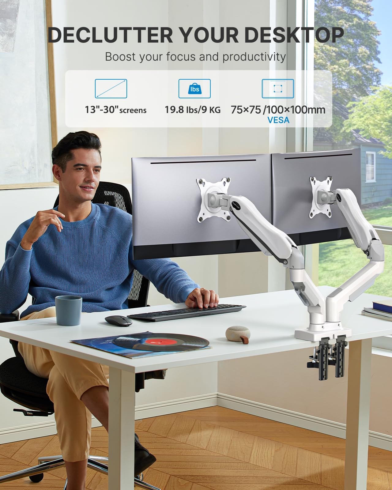 Foto 3 pulgar | Soporte Doble para Monitor Huanuo de 13 a 30 pulgadas-Venta Internacional