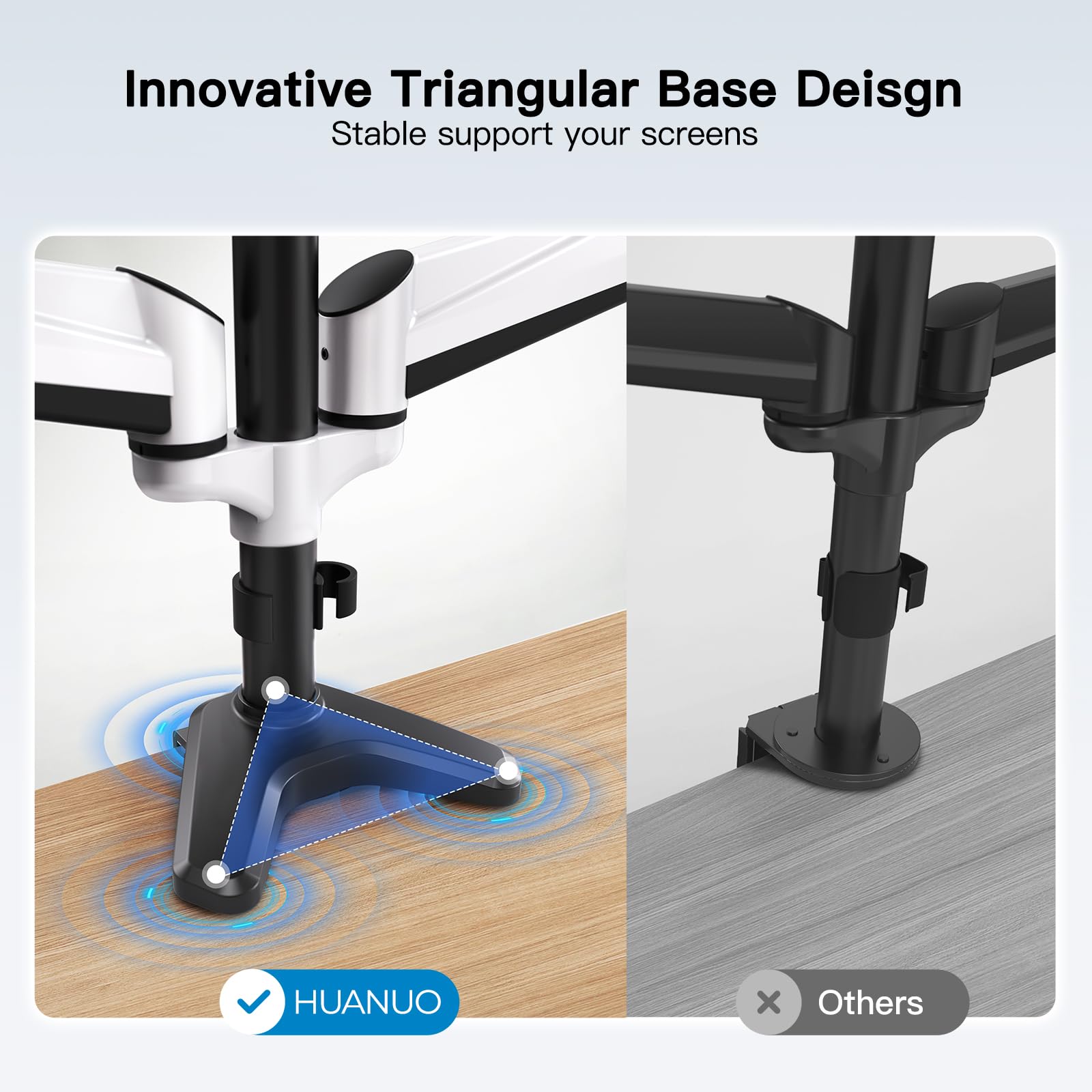 Foto 5 | Soporte Triple para Monitor Huanuo de 17 a 32 pulgadas-Venta Internacional