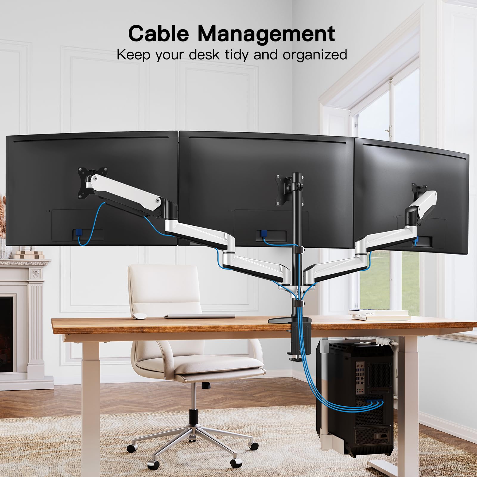 Foto 8 pulgar | Soporte Triple para Monitor Huanuo de 17 a 32 pulgadas-Venta Internacional