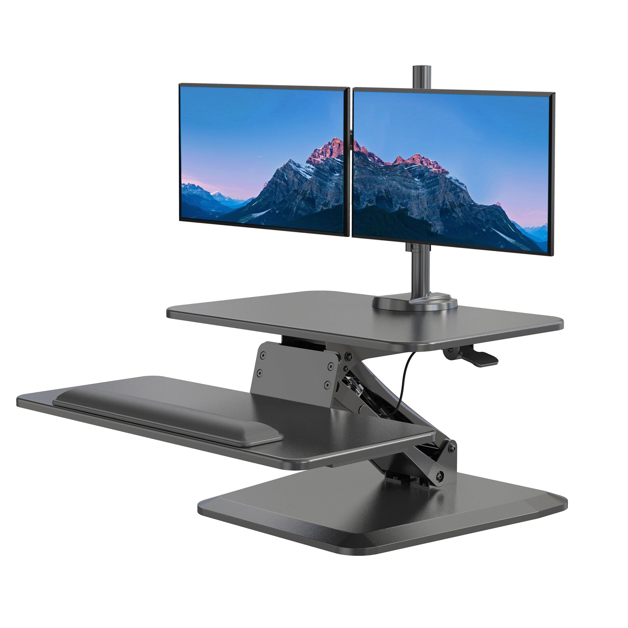 Foto 2 pulgar | Convertidor De Escritorio De Pie Mount-it! Con Soporte Para Doble Monitor - Venta Internacional.