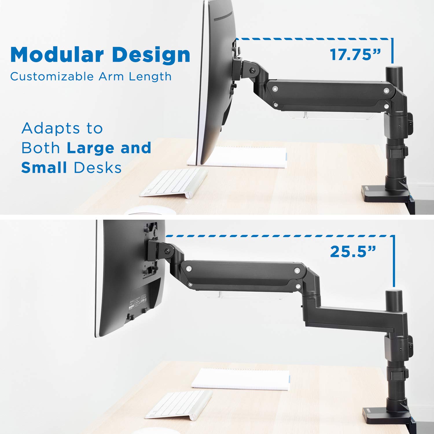 Foto 7 | Soporte de Escritorio Mount-it! para Monitor de 35" - Venta Internacional
