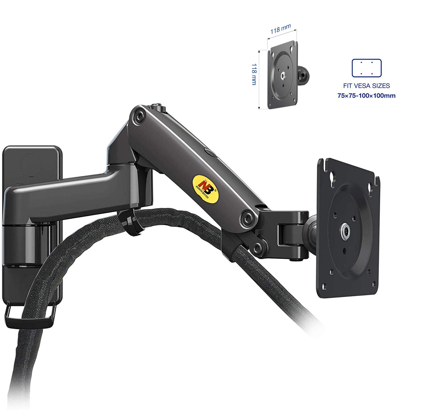 Foto 6 pulgar | Soporte de Pared para Monitor de TV NB North Bayou F150 17-35 Pulgadas - Venta Internacional