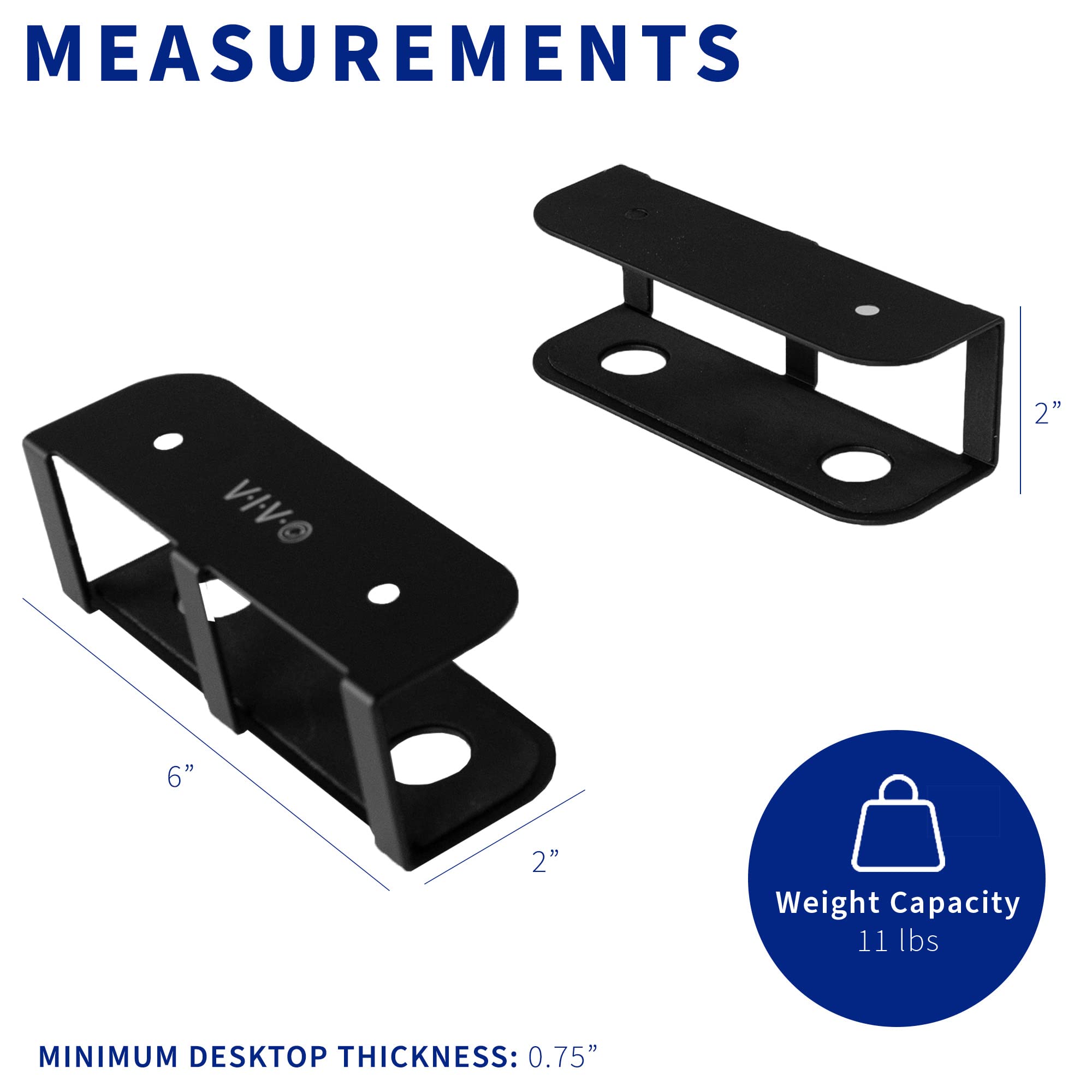 Foto 4 pulgar | Soporte para Portátil Debajo del Escritorio Vivo Mount-udls1 - Venta Internacional