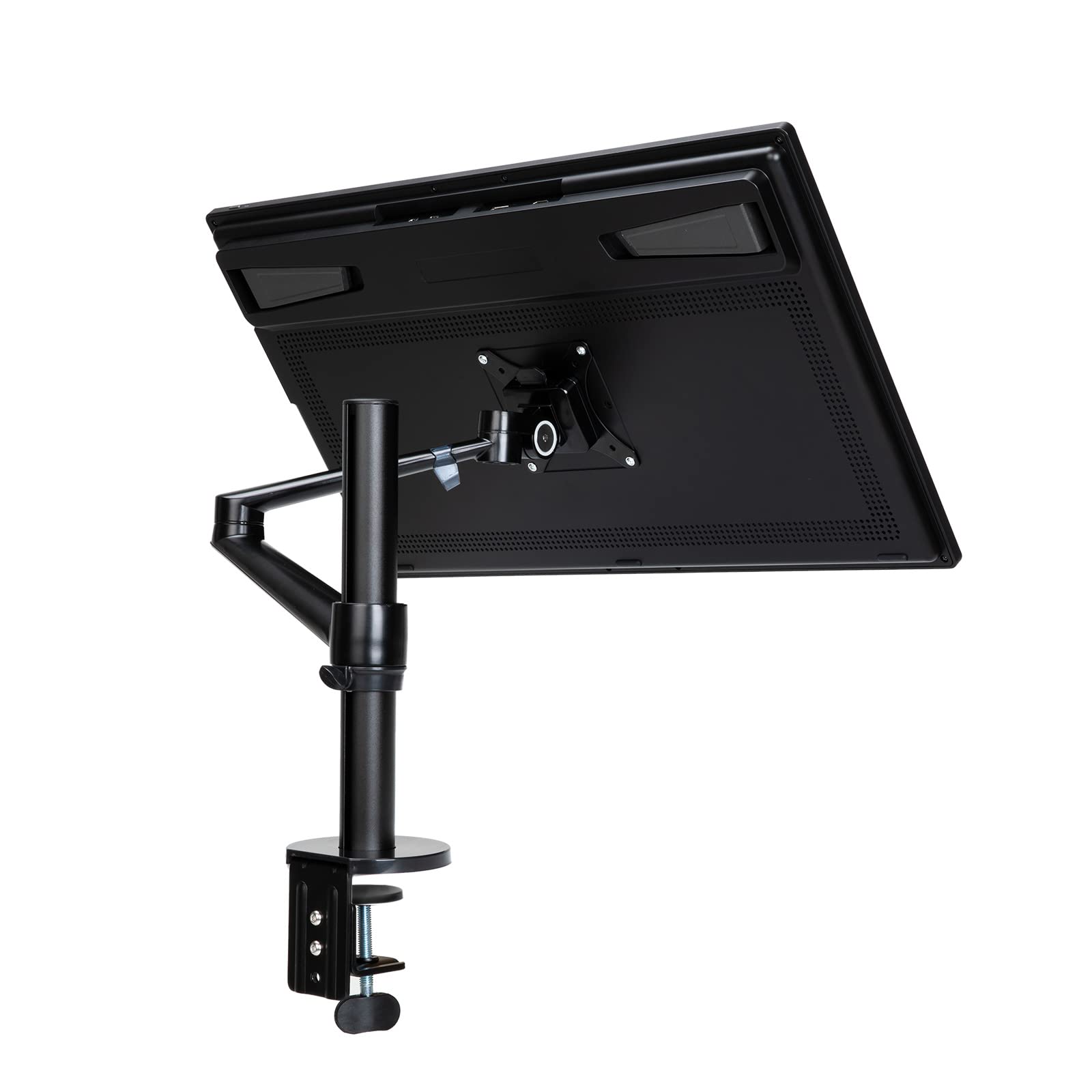 Brazo De Monitor Huion Modelo St410 Color Negro, Con Abrazadera En C Y Base De Montaje Vesa