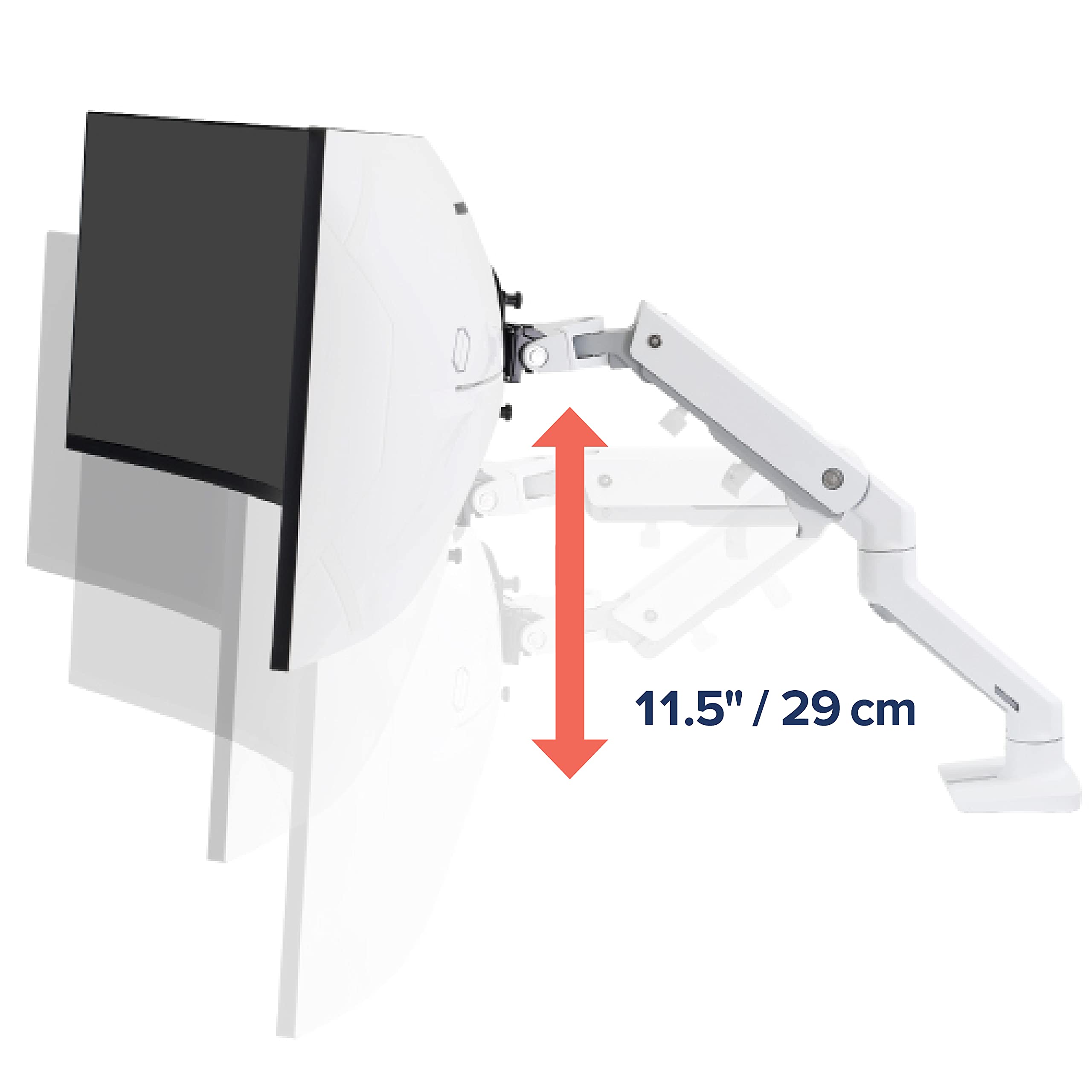 Foto 4 pulgar | Brazo Para Monitor Ergotron Hx Hd Premium Heavy Duty, Blanco - Venta Internacional.