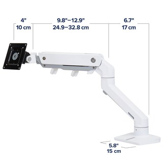 Foto 4 | Brazo Para Monitor Ergotron Hx Hd Premium Heavy Duty, Blanco - Venta Internacional.