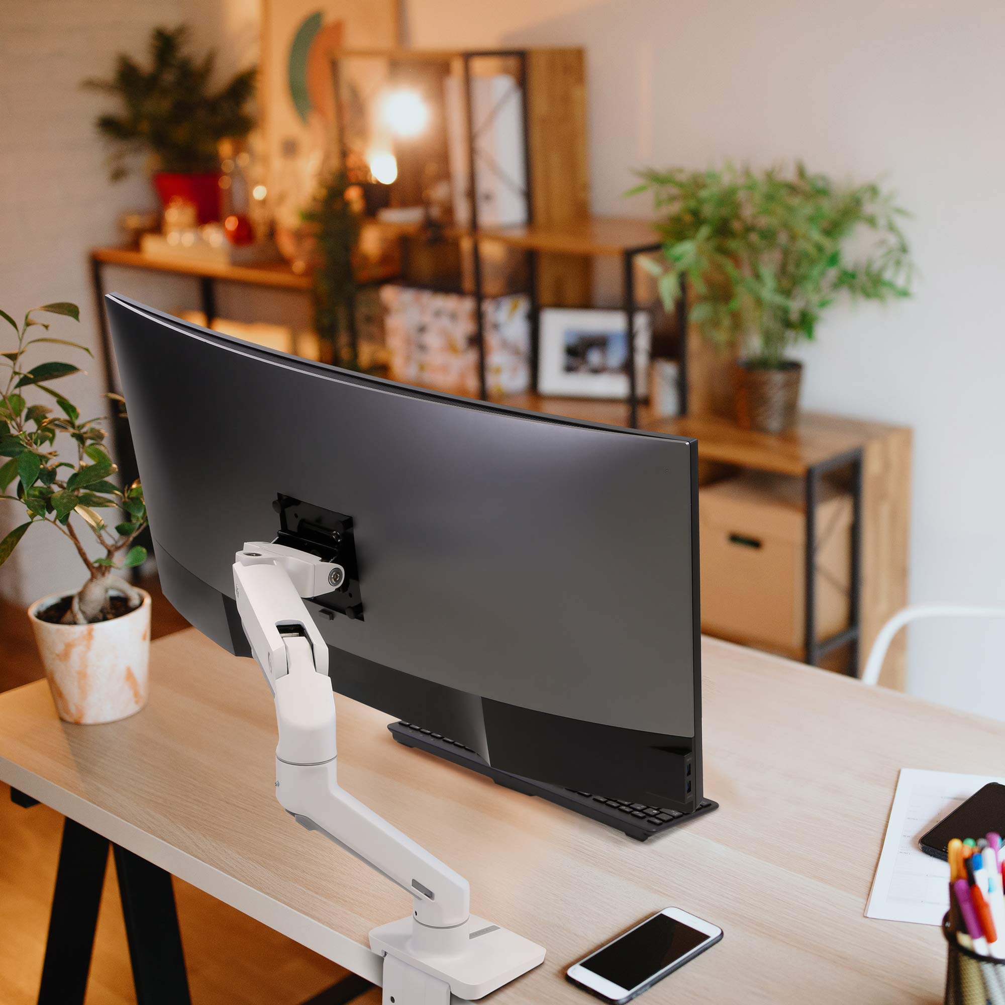 Foto 4 pulgar | Brazo De Monitor Ergotron Hx Premium Heavy Duty Para 49 Pulgadas - Venta Internacional.