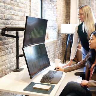 Foto 4 | Brazo De Monitor Ergotron Lx Con Apilamiento Vertical Para 2 Monitores - Venta Internacional.