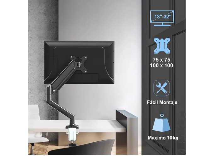 Foto 4 | Base Soporte Para Monitor De Escritorio Brazo 32 Pulgadas