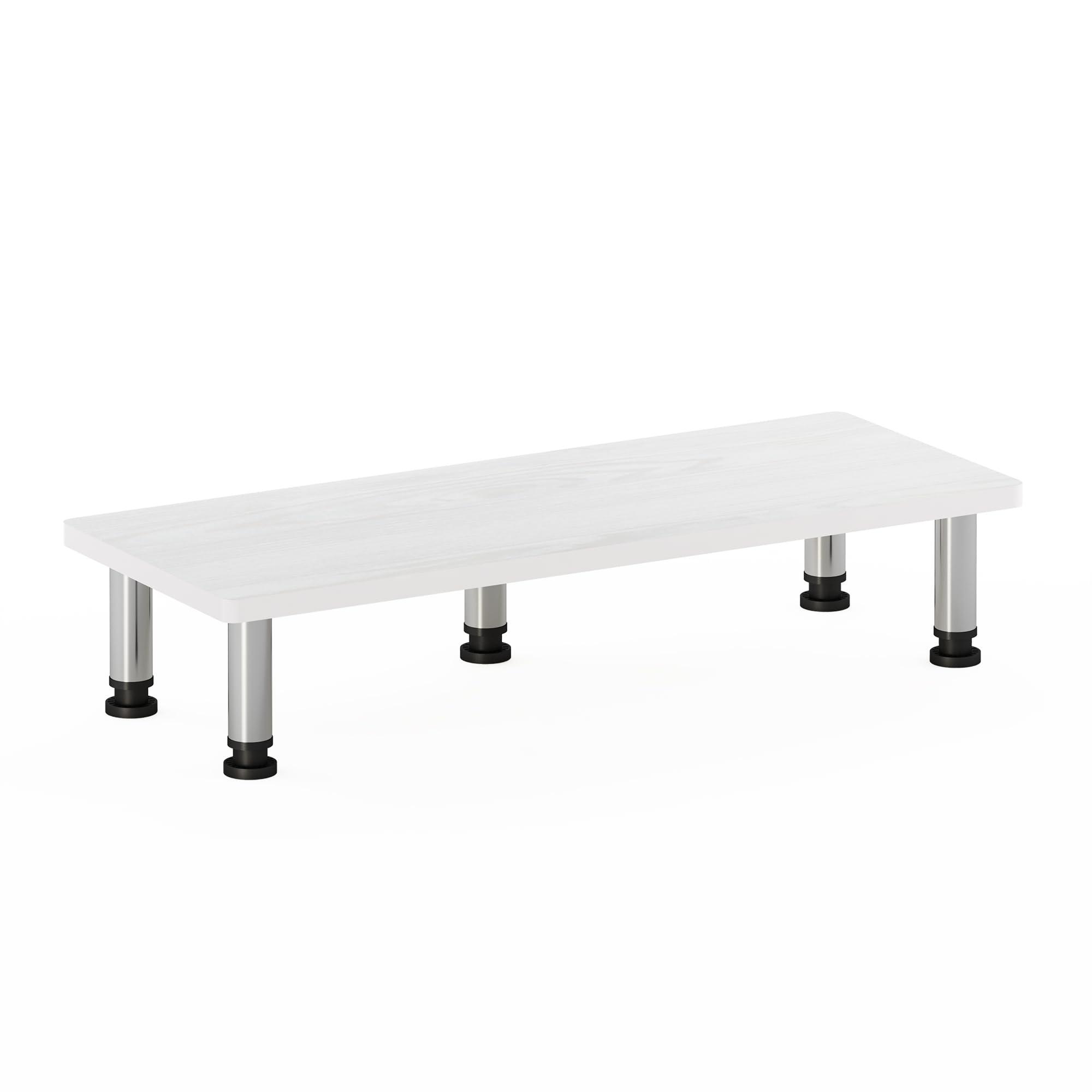 Foto 2 pulgar | Soporte Elevador Para Monitor Furinno Turn-n-tube, Roble Blanco - Venta Internacional.
